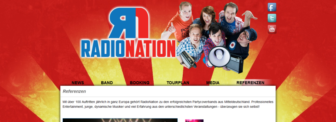 www.radionation-band.de - Programmierung und Design des Webauftritts Programmierung und Design des Webauftritts